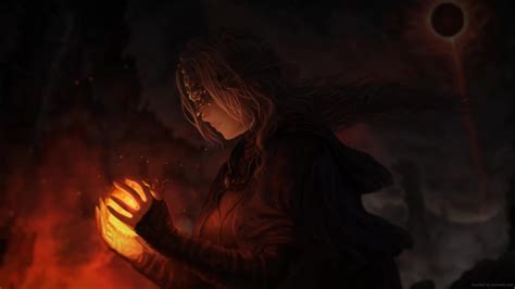 Fire Keeper The Eclipse Dark Souls 3 Live Wallpaper - MoeWalls