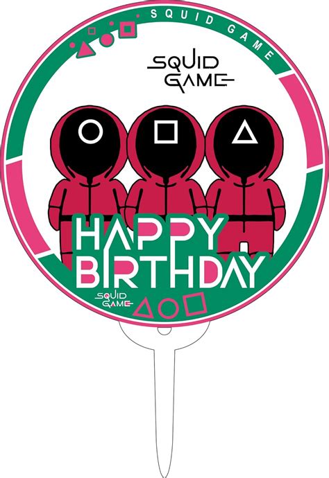 Buy Game Party Decoration Game Cake Topper Happy Birthday Cake Topper ...