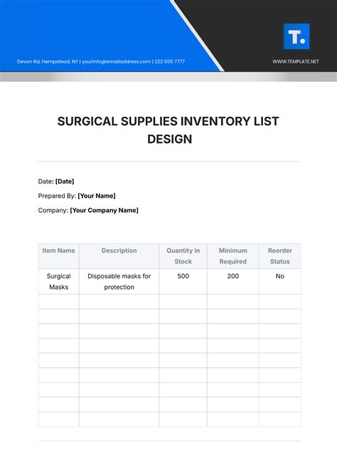 Free Concession Stand Inventory Template to Edit Online