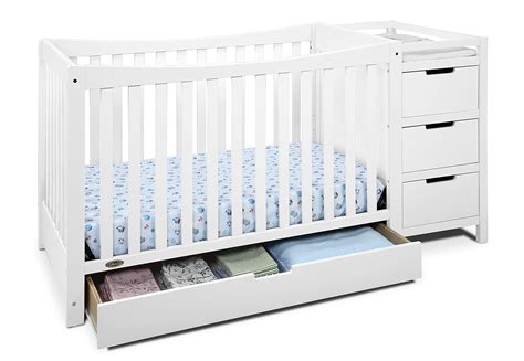 Buy Graco Remi 4-in-1 Convertible Crib and Changer, White Online at Low ...