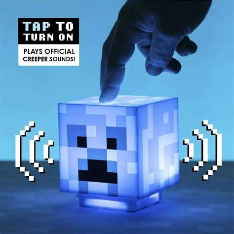 Minecraft Creeper Night Light with Official Creeper Sounds