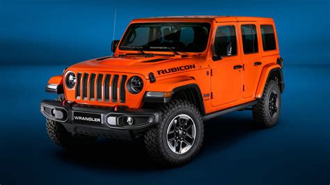 4K, 2018 Wrangler Jeep Unlimited Rubicon, Jeep, Orange, HD Wallpaper | Rare Gallery