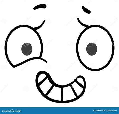 Anxiety Cartoon Emotion. Stressed Face Comic Expression Stock Vector ...