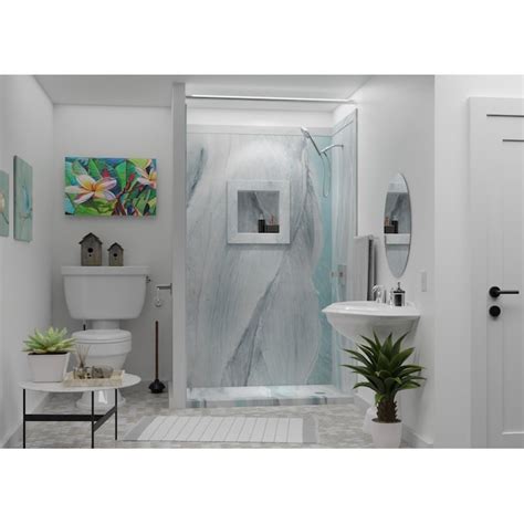 FlexStone 17 in x 17 in Square Recessed Shampoo Caddy in Triton ...