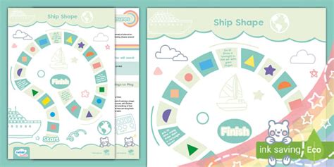 Age 4-5 Number Shape and Measure Ship Shape Activity
