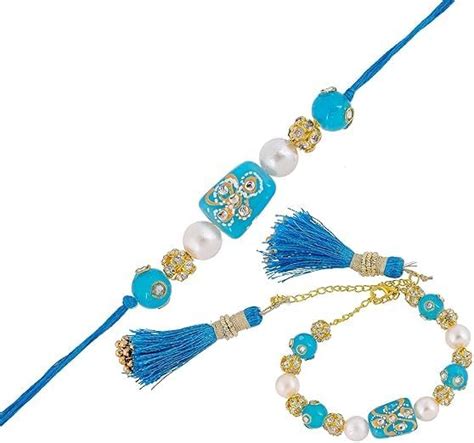 SAUDEEP INDIA Lumba Rakhi Set for Bhaiya Bhabhi, Rakhi For Brother ...