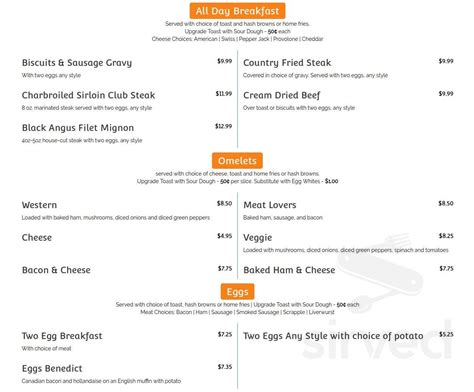 The Shore Diner menus in Jersey Shore, Pennsylvania, United States