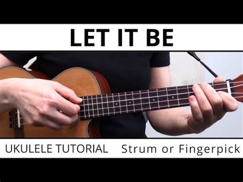 Image result for Let It Be Ukulele Tutorial