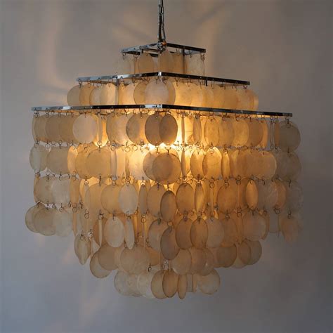 Capiz Shell Chandelier by Verner Panton For Sale at 1stDibs | verner ...