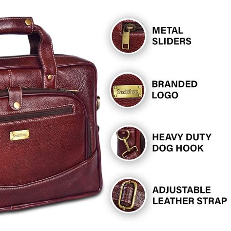 Leather Laptop Bag 36810 (BROWN) – SREELEATHERS