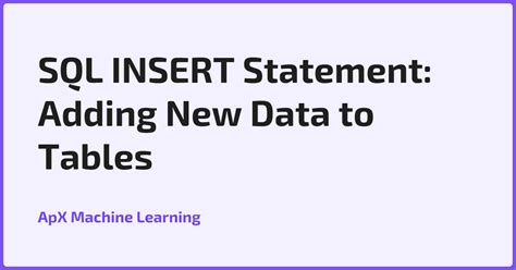 Image result for SQL Code to Insert Data into a Table