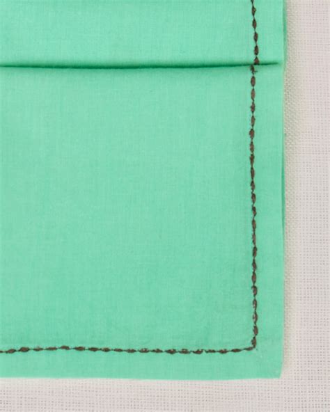 Verandah Dinner Napkins (Set of 6) - Aqua & Ivory – Nicobar