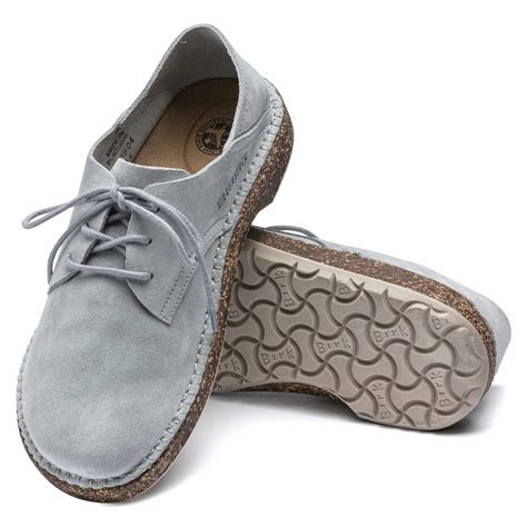 BIRKENSTOCK Gary Suede Leather Shoe - Gray, Brown