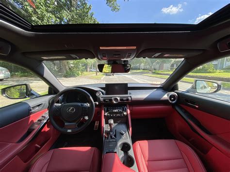 I love the red interior on my 2021 IS 350, and I wouldn’t have it any other way. People give so ...