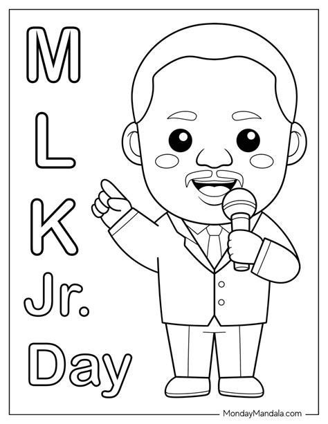 Martin Luther King, Jr. Coloring Pages (Free Printables)