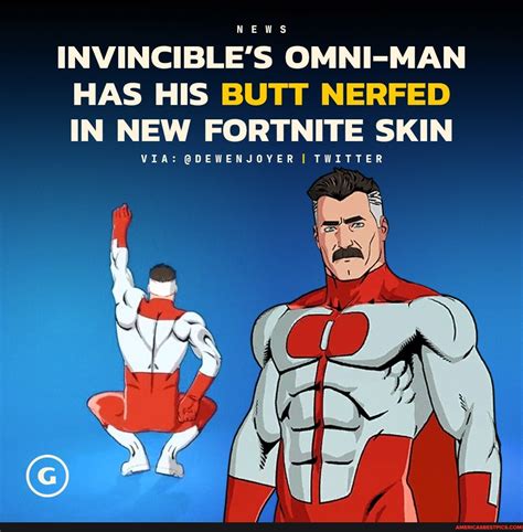 OmniMans normally thick large and muscular butt is shown to be ...