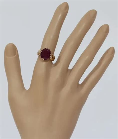 Buy Empirical Jewels Pure Gold Ring Ladies Ruby Gemstone With ...