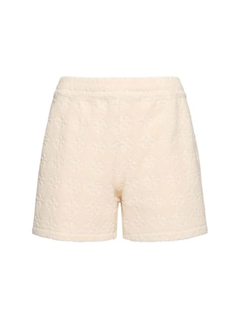 Terry jacquard logo shorts - Tory Burch - Women | Luisaviaroma