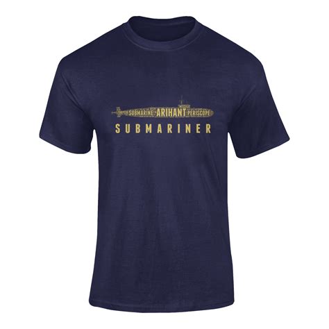 Men's Navy T-shirt | Navy | Submariner | Word Cloud – Olive Planet