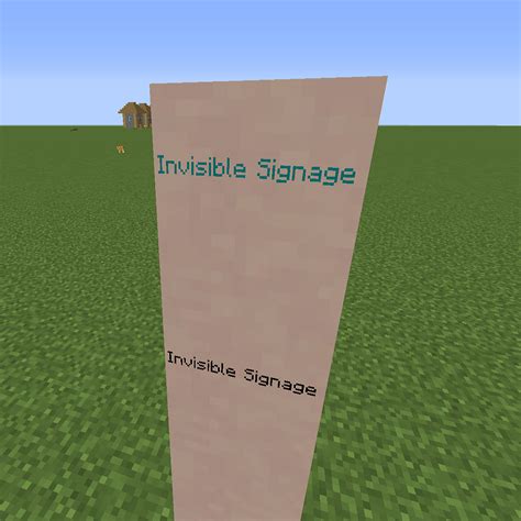 Image result for Invisible Sign Command Minecraft