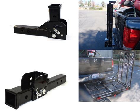Folding 2" Trailer Hitch Mount Shank Adapter Cargo Wheelchair Carrier Fold Up – EconoSuperStore