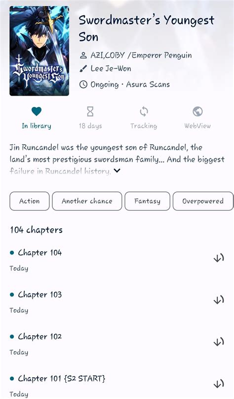 [Swordmaster's Youngest Son] Season two has just started : r/manhwa