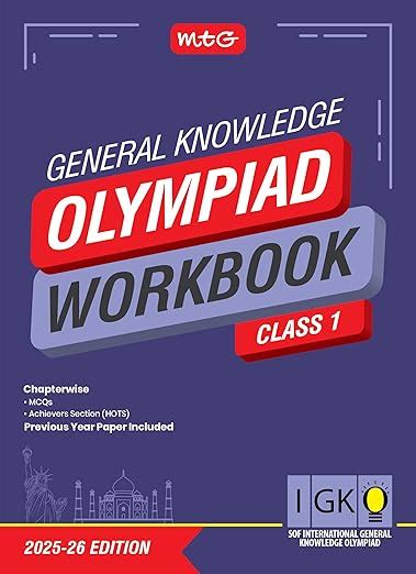 MTG International General Knowledge Olympiad (IGKO) Workbook Class 1 ...