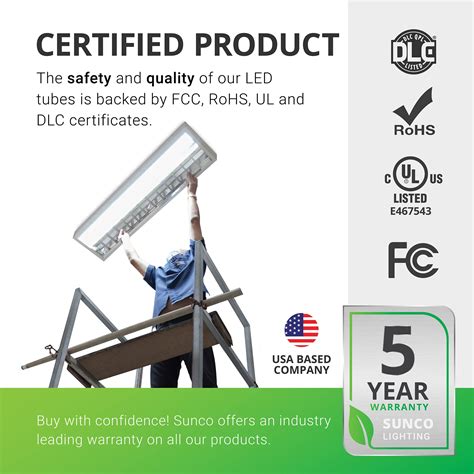 Buy Sunco Lighting 10 Pack T8 LED 4FT Tube Light Bulbs Ballast Bypass ...