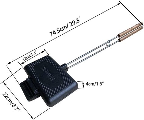 HAWOK Cast Iron Pie Iron Jaffle iron-Campfire Pie Iron India | Ubuy