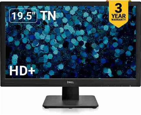 DELL 49.53 cm (20 inch) HD with Contrast Ratio 600:1/600:1(Dynamic), 16 ...