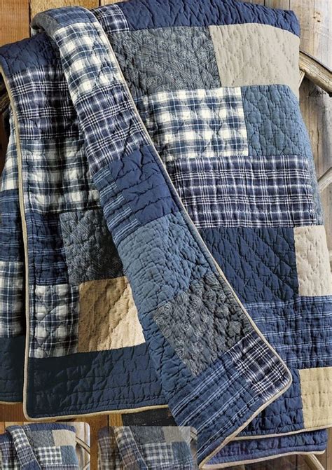 Trendy Blue and White Quilt