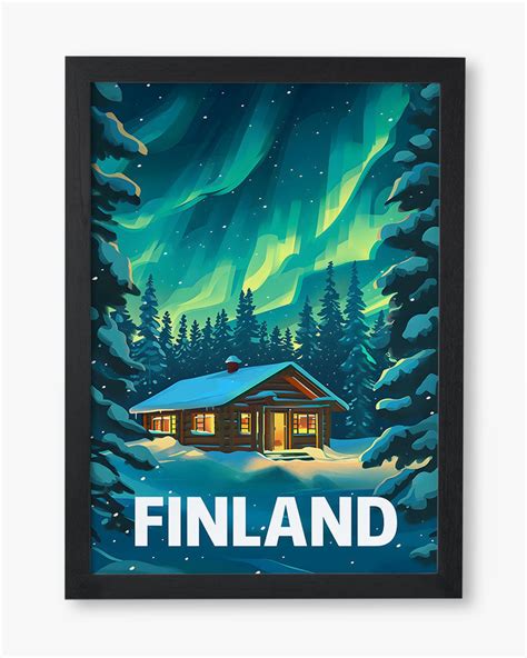Aurora in Finland Art Poster – Myxtur