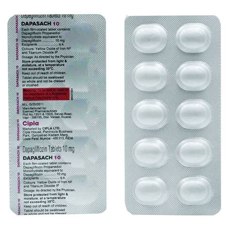 Dapasach 10 Tablet | Uses, Side Effects, Price | Apollo Pharmacy