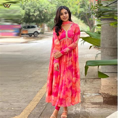 Pink Multi Color Printed Designer Long Kurtis – Walusha