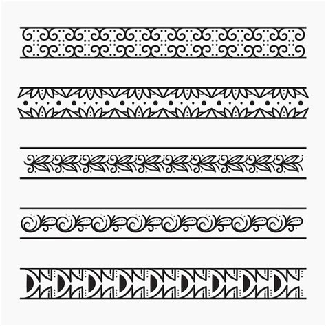Hand drawn flat design greek border | Free Vector