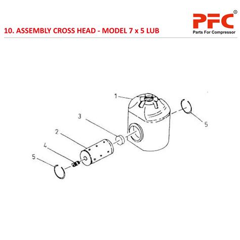 Cross Head IR 7 x 5 ESV LUB Air Compressor Parts | Air Compressor Parts