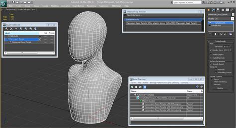 Female Mannequin Head White 3D | 3D Molier International