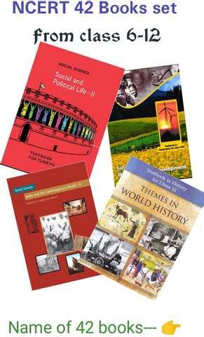 NCERT Book Set Class 6 To 12th (Hindi Medium) For Upsc Exam, Board Exam ...