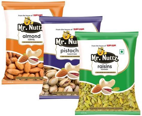 Mr.Nuttz Premium Dry Fruits Combo Pack- Almonds, Pistachios & Raisins ...