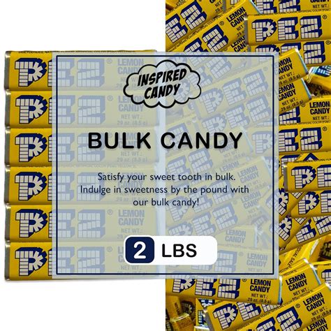 Buy Pez Candy Refill, Lemon Pez Candy Bulk 2LB Bag of Lemon Pez Refill ...