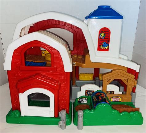Fisher Price Little People Barn Farm Red Tested & Sound Doesn’t Work ...