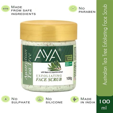 Buy AYA Tea Tree Exfoliating Face Scrub Online