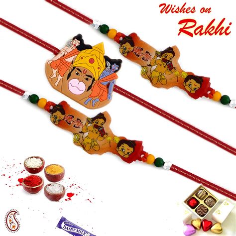 Aapno Rajasthan Set of 3 Stylish Design Kids Rakhi