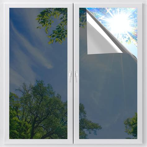 Amazon.com: DOWELL Window Privacy Film, One Way Window Tint for Home, Static Cling Anti UV Sun ...