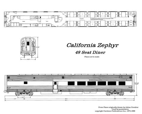 California Zephyr Train Blueprint Map