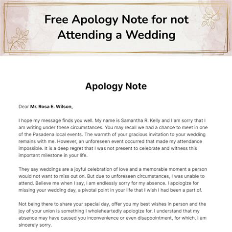 How to apologize for not attending a wedding | Honestweddingadvice.com