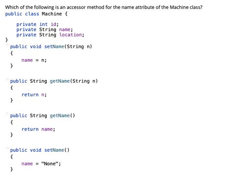 Accessor Method Java Example 的图像结果