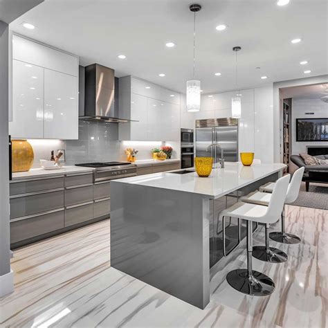16+ Stunning Examples of Modern White and Gray Kitchen Designs • 333k ...