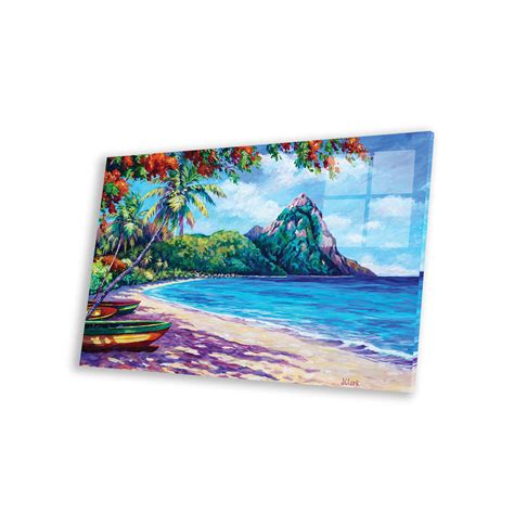 Highland Dunes Soufriere Bay - St. Lucia Print On Acrylic Glass ...