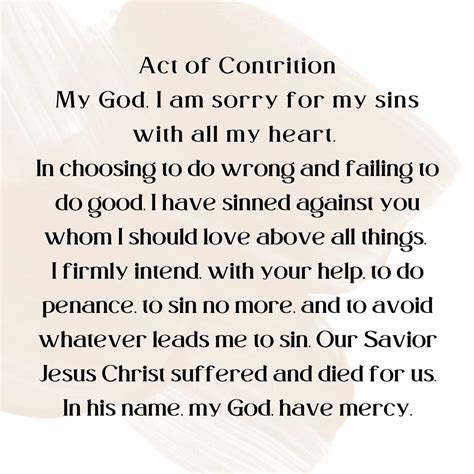 The Sacrament of Reconciliation - St. Mary of Gostyn Parish